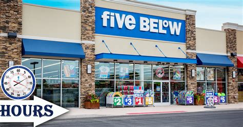 Visit your local Five Below at 12970 Middlebrook Road in Germantown, MD to find ... Store Hours: Day of the Week Hours; Monday: 10:00 AM - 8:00 PM: Tuesday: 10:00 AM - 8:00 PM: ... super-fun shopping experience. You'll find extreme $1-$5 value, plus some incredible finds that go beyond $5at our Germantown Commons store, …